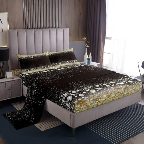 Miniatura 9 de Feelyou Sábanas de cama de lujo para niñas, juego de ropa de cama de lujo para niñas, juego de ropa de cama rosa jade ultra suave decoración