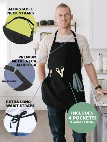 Miniatura 4 de ApronMen - Funny Apron For Men - BBQ Gifts for Men & Unique Gifts for Fathers - Mens Aprons for Grilling Buen aspecto