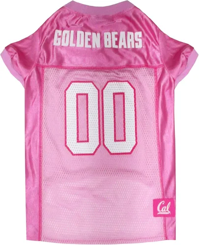 Pets First Camiseta de la NCAA para perros y gatos, camiseta rosa de California Golden Bears, talla XS. Lindo traje rosa para mascotas