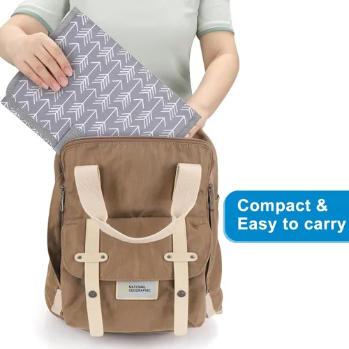 Miniatura 4 de Accmor Cambiador de pañales portátil, cambiador de bebé impermeable, almohadillas de cambio de pañales plegables para bebé Arrow