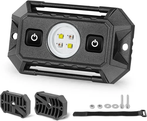Miniatura 13 de Luz de cúpula UTV alimentada por baterías, montaje en barra enrollable, luz interior LED, luces de persecución, luces de mapa para UTV SXS Polaris