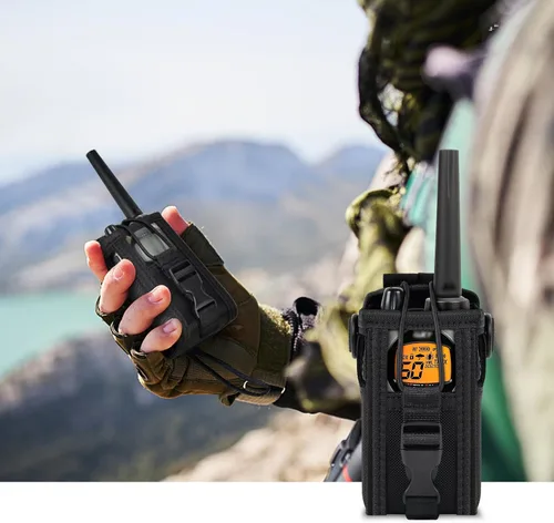 Miniatura 6 de ANKHOH Funda Holster para Radio Compatible con GXT1000VP4 Radio Bidireccional GMRS de 50 Canales, Estuche para Walkie Talkie de Largo Alcance