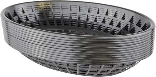 Miniatura 10 de Bear Paws - Cestas de comida - Cesta de plástico - Cestas de pan ovaladas - Cesta para servir - Cestas de restaurante - Bandeja de delicatessen