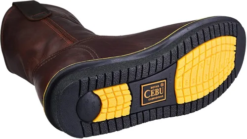 Miniatura 3 de CEBU Botas cómodas para hombre Hechas a mano Suela de alta tracción Resistente Para trabajos profesionales 8.5 US Marrón, Marrón, 8,5 ancho