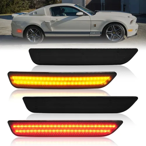 Miniatura 8 de Luces LED de posición laterales compatibles con Ford F350 F450 F550 Super Duty 1999-2010, para parachoques, guardabarros y cama doble, lentes
