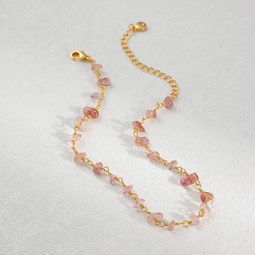 Miniatura 2 de MIXIZK Tobilleras doradas para mujer, joyería simple de acero de titanio para el verano