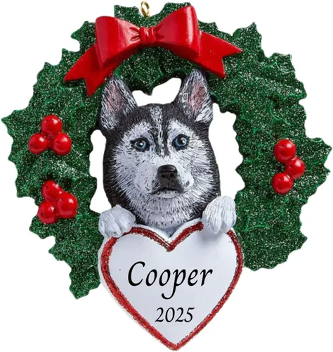 Miniatura 5 de Adornos personalizados para árbol de Navidad 2025 para mascotas, Chihuahua con corona, recuerdo para los amantes de los perros de los cachorros