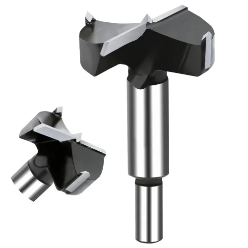 Miniatura 22 de Broca Forstner de carburo de 1/4 pulgada, broca Forstner con punta de carburo de 6 mm para madera dura, juego de sierras de perforación para madera