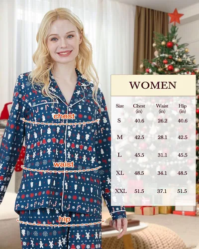 Miniatura 6 de DAUGHTER QUEEN Pijamas de Navidad para la familia, niños de 6 a 15 años, tallas de adultos S-XXL