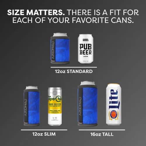 Miniatura 4 de PHOOZY Enfriador de latas aislado para latas delgadas de 12 oz - El aislamiento patentado de la NASA mantiene las bebidas frías 10 veces más tiempo