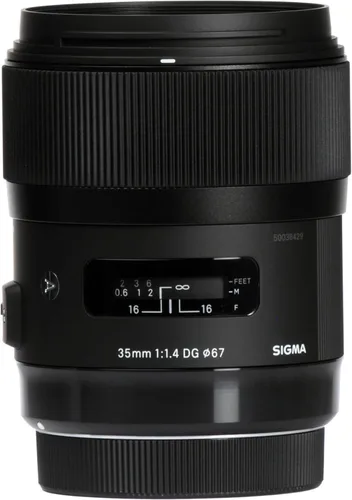 Miniatura 2 de Sigma 1.378 in F1.4 Art DG HSM Lente para Nikon, Negro, 3.7 x 3.03 x 3.03 (340306)