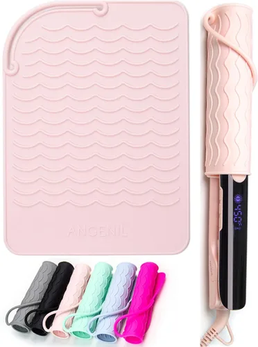 Miniatura 13 de ANGENIL Plancha Plana de Cerámica Pro Twist de 1 Pulgada, Alisador y Rizador de Cabello de Doble Voltaje 2 en 1, Multi-Estilizadores Plancha Plana