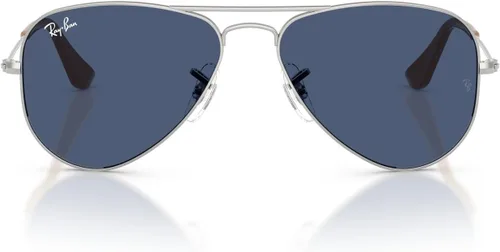 Miniatura 27 de Ray-Ban Junior Rj9506s - Gafas de sol de aviador de metal para niños Plata/Gris Espejo Plata
