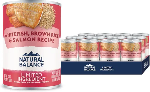 Miniatura 10 de Natural Balance Limited Ingredient Alimento enlatado húmedo para perros adultos, sin granos, receta de pollo y batata, 13 onzas (paquete de 12)