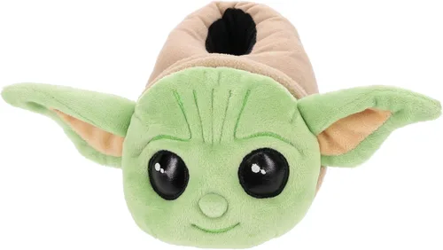 Miniatura 2 de STAR WARS The Mandalorian, Grogu Baby Yoda - Pantuflas de cuerpo completo para niño, color verde, talla 1011 a 34, Verde