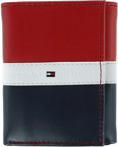 Miniatura 8 de Tommy Hilfiger - Cartera para hombre, triple pliegue, delgada, incluye ventana de identificación y tarjetero para tarjetas de crédito