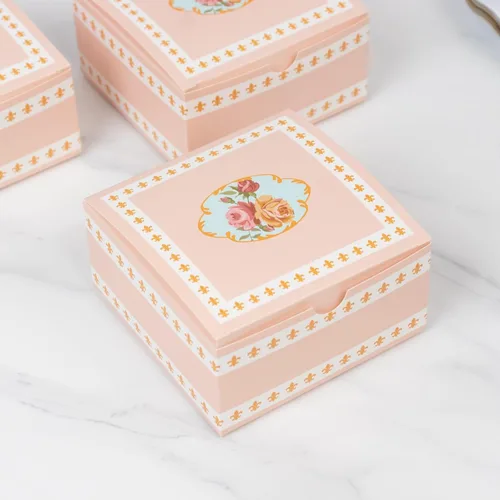 Miniatura 14 de Efavormart - Paquete de 25 cajas de regalo impresas en oro negro con texto en inglés "Thank You", 4 x 4 x 2 pulgadas, cajas de regalo de cartulina