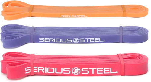 Miniatura 12 de Serious Steel Banda de Dominadas Asistida de 41", Juegos de Bandas de Resistencia de Servicio Pesado, Estiramiento, Levantamiento de Potencia, Juego