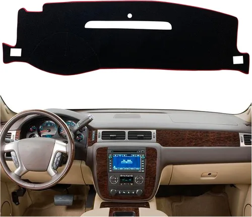 Miniatura 7 de Funda de tapete para salpicadero de ajuste personalizado para Chevy Chevrolet Silverado/GMC Sierra Truck 2007-2013, compatible con Chevy Suburban