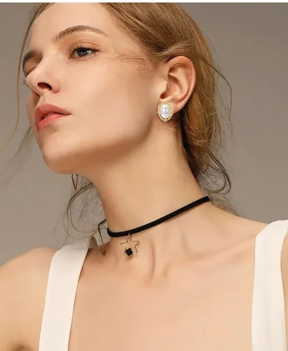 Miniatura 6 de Yoursfs Aretes de clip de perlas blancas grandes para mujer, chapados en oro de 18 quilates, hipoalergénicos, sin perforaciones, joyería brillante