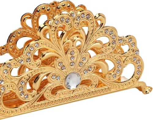 Miniatura 8 de Servilletero de metal dorado, dispensador de pañuelos, organizador de servilletas de mesa para cocina, restaurante, cena, fiesta, decoración de mesa