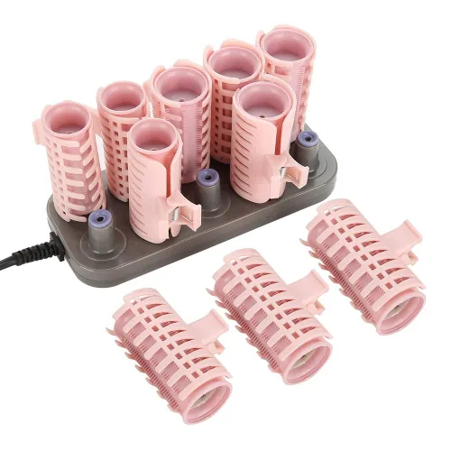 Miniatura 3 de Rodillos calientes compactos de calor instantáneo, fijadores de cabello, rizadores de pelo para cabello largo y corto, 10 unidades profesional