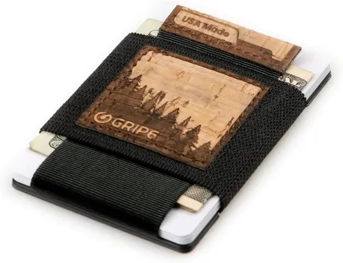 Miniatura 3 de GRIP6 Carteras minimalistas para hombres Carteras delgadas para hombres Tecnología RFID Banda de dinero opcional, Azul profundo, Minimalista