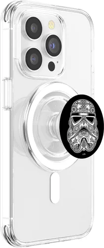 Miniatura 3 de Star Wars Stormtrooper Artsy - Casco de henna con diseño PopSockets MagSafe PopGrip para iPhone