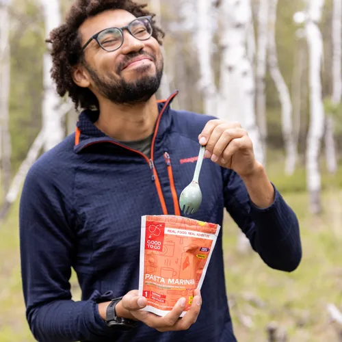 Miniatura 3 de GOOD TO-GO Pasta Marinara - Paquete de 6 porciones individuales) Alimentos para acampar y mochileros Solo tienes que añadir agua para mochileros