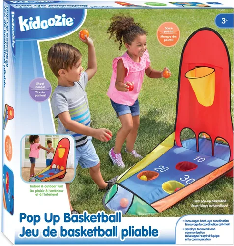 Miniatura 6 de Kidoozie Balón de baloncesto desplegable, actividad deportiva en interiores o exteriores, adecuado para niños de edad preescolar y escolar a partir