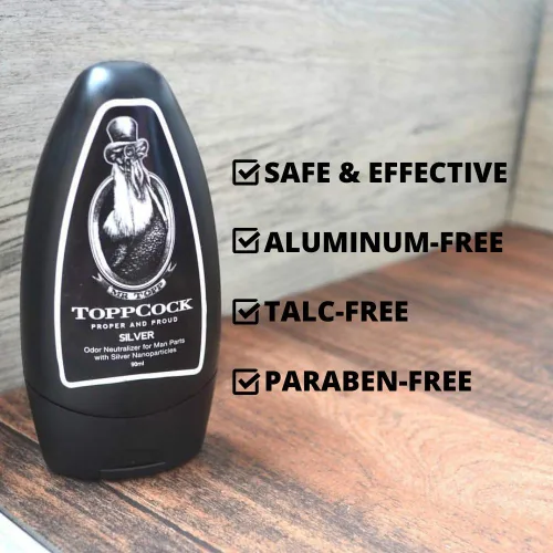 Miniatura 5 de Classic ToppCock Silver Ball - Gel desodorante para hombres, control de olores sin enjuague para ingle y áreas íntimas, comodidad antirozaduras