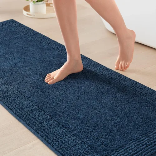 Miniatura 23 de Madison Park Splendor - Alfombra de baño reversible 100% algodón con mechones, 3000 GSM, calidad hotelera, lujosa, felpa, pelo medio, tapete de baño