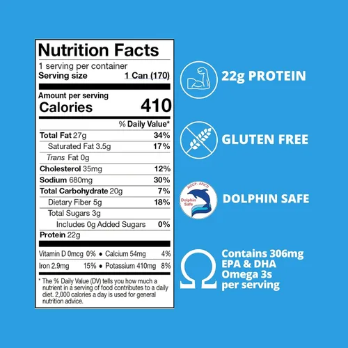Miniatura 2 de Kitchen & Love Atún salvaje con lentejas, frijoles rojos, frijoles blancos y garbanzos en aceite de oliva, sin gluten, 0.78 oz de proteína por