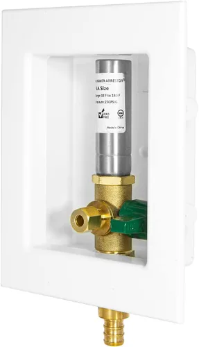 Miniatura 8 de EFIELD Caja de Salida Pre-Ensamblada para Máquina de Hielo Pex, Crimpado de 1,27 cm Pex F1807 con Válvula de Bola de 1/4 de Vuelta Instalada