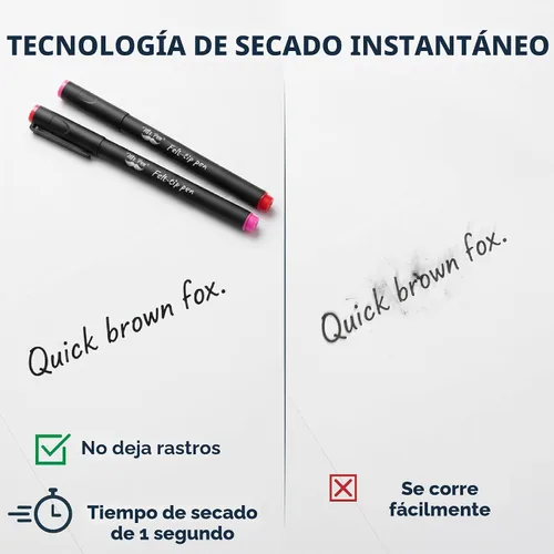 Miniatura 7 de Mr. Pen - Bolígrafos de punta de fieltro, paquete de 8, 0.028 in, colores surtidos, secado rápido, bolígrafos de punta de fieltro fina para artes
