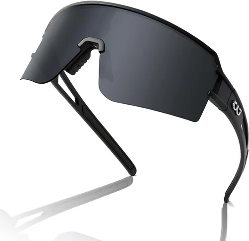 Miniatura 14 de Gafas de sol deportivas polarizadas UV400 para hombres y mujeres, gafas de ciclismo resistentes al viento para conducción, carrera, golf, lentes