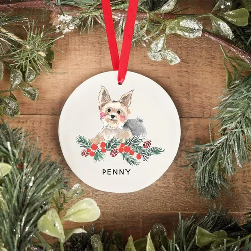 Miniatura 10 de Adorno personalizado para perro, adorno de Navidad personalizado Golden Retriever, regalos personalizados para amantes de las mascotas, regalos