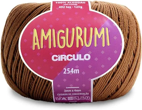 Miniatura 43 de Circulo Amigurumi Yarn, 100% Algodón Virgen Brasileño Mercerizado para Crochet y Tejido, Soft Art - Hilo de Peso Deportivo, 4.4 oz, 278 yardas