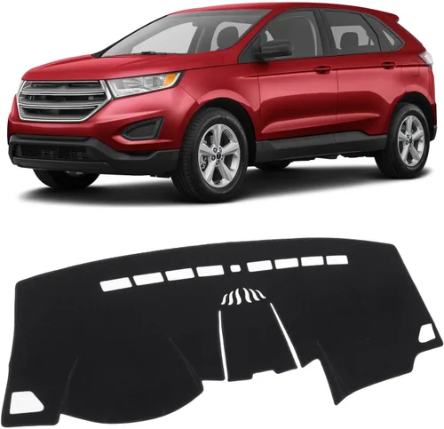 Miniatura 20 de KUST Cubierta negra para tablero de Toyota RAV4 2013-2018 para conducción con mano izquierda, antideslizante, cubierta de tablero de consola