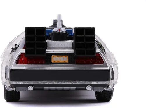 Miniatura 7 de Jada Regreso al futuro Parte II 1:24 Time Machine Coche fundido a presión Característica de iluminación, juguetes para niños y adultos