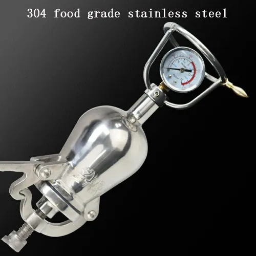 Miniatura 3 de Mini máquina de palomitas de maíz de acero inoxidable 304, máquina de palomitas de maíz de alta presión operada a mano para reuniones familiares