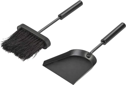 Miniatura 6 de Hearth Tidy Set, todo negro, juego de herramientas para estufa de leña, juego de compañero de chimenea