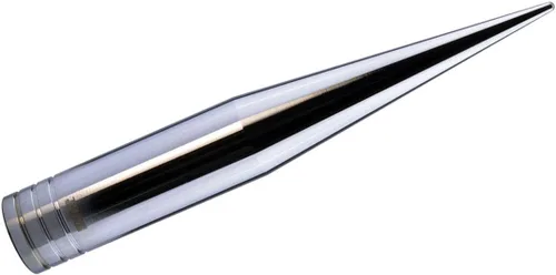 Miniatura 3 de TRUE SPIKE Fat Spike - Antena cromada de calibre pesado mecanizado CNC de aluminio corto compatible con modelos Harley Davidson Touring con Tour PAK