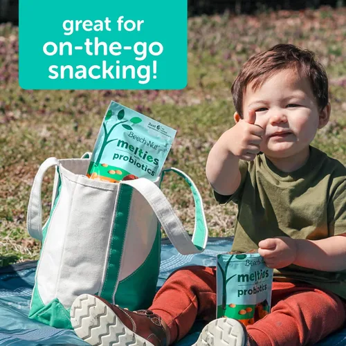 Miniatura 6 de Beech-Nut Probiotic Melties - Bocadillos derretidos para bebés y niños pequeños, yogur de manzana, zanahoria y mango, 1 onza (paquete de 7)
