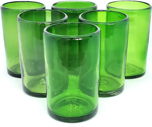 Miniatura 15 de Vasos cortos de ámbar sólido de 9 onzas (juego de 6), vidrio reciclado, sin plomo, sin toxinas (vaso de 9 onzas)