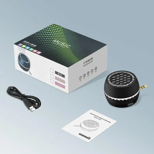 Miniatura 8 de Altavoz Mini Portátil, Altavoz Móvil de 3W con Entrada de Línea para Teléfonos Inteligentes/Tabletas/Computadoras con Interfaz de Audio AUX de 3.5mm