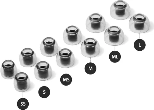 Miniatura 7 de AZLA Crystal Standard (L) - Puntas para auriculares inalámbricos - Consejos de reemplazo de auriculares con cancelación de ruido - Eartips