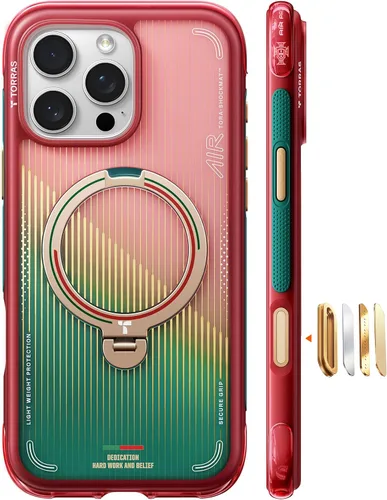 Miniatura 23 de TORRAS Ostand Q3 Air - Funda para iPhone 17 Pro Max con soporte magnético de 360°, compatible con MagSafe, probado contra caídas de grado militar