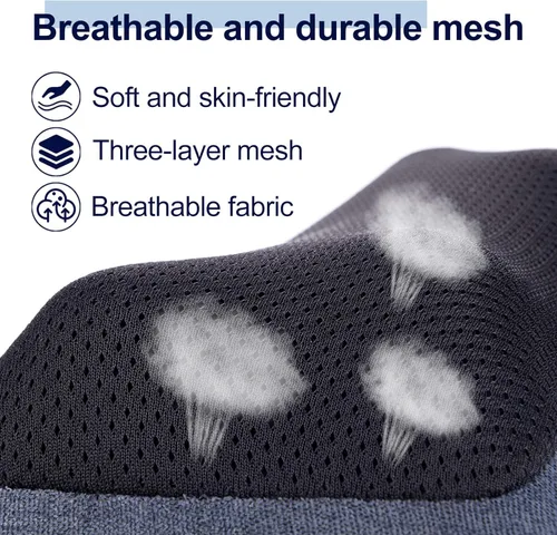 Miniatura 8 de Mo Cuishle Masajeador eléctrico Shiatsu de espalda con calor, potente amasamiento 3D para cuello, hombros, alivio del dolor de espalda baja, diseño