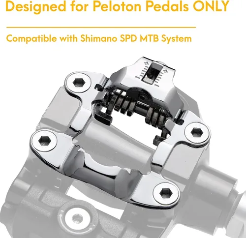 Miniatura 2 de Venzo Clips para dedos de bicicleta para bicicleta, adaptadores de pedal de bicicleta de ejercicio para interiores, compatible con pedal